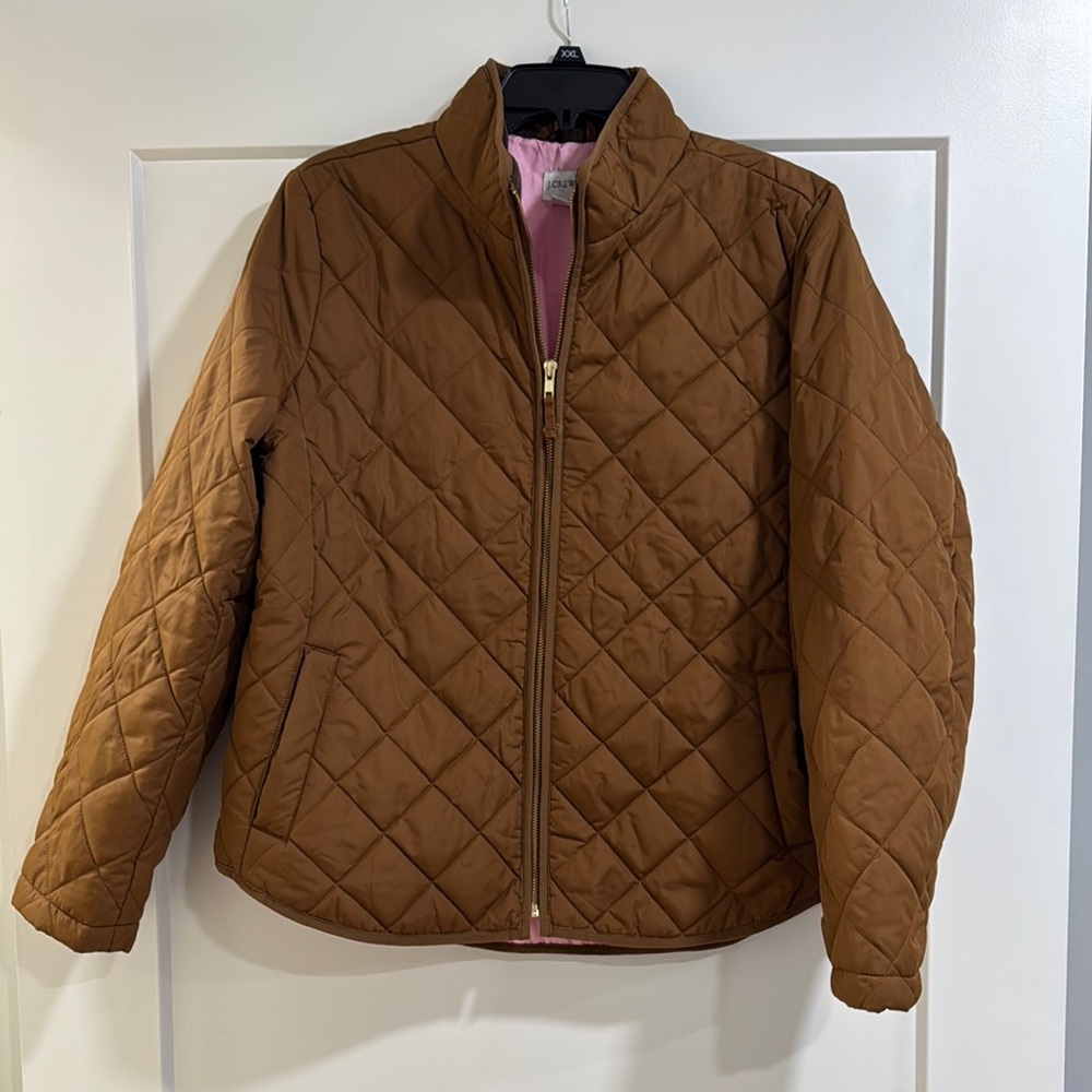 J.Crew Brown Quilted Jacket